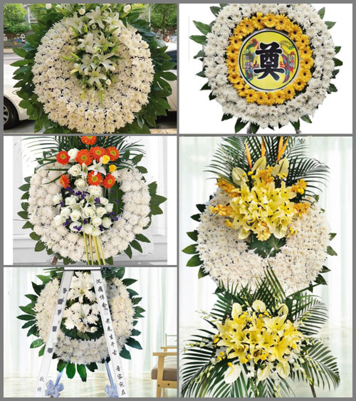 山东济宁泗水县大黄沟乡城子顶村花圈速递